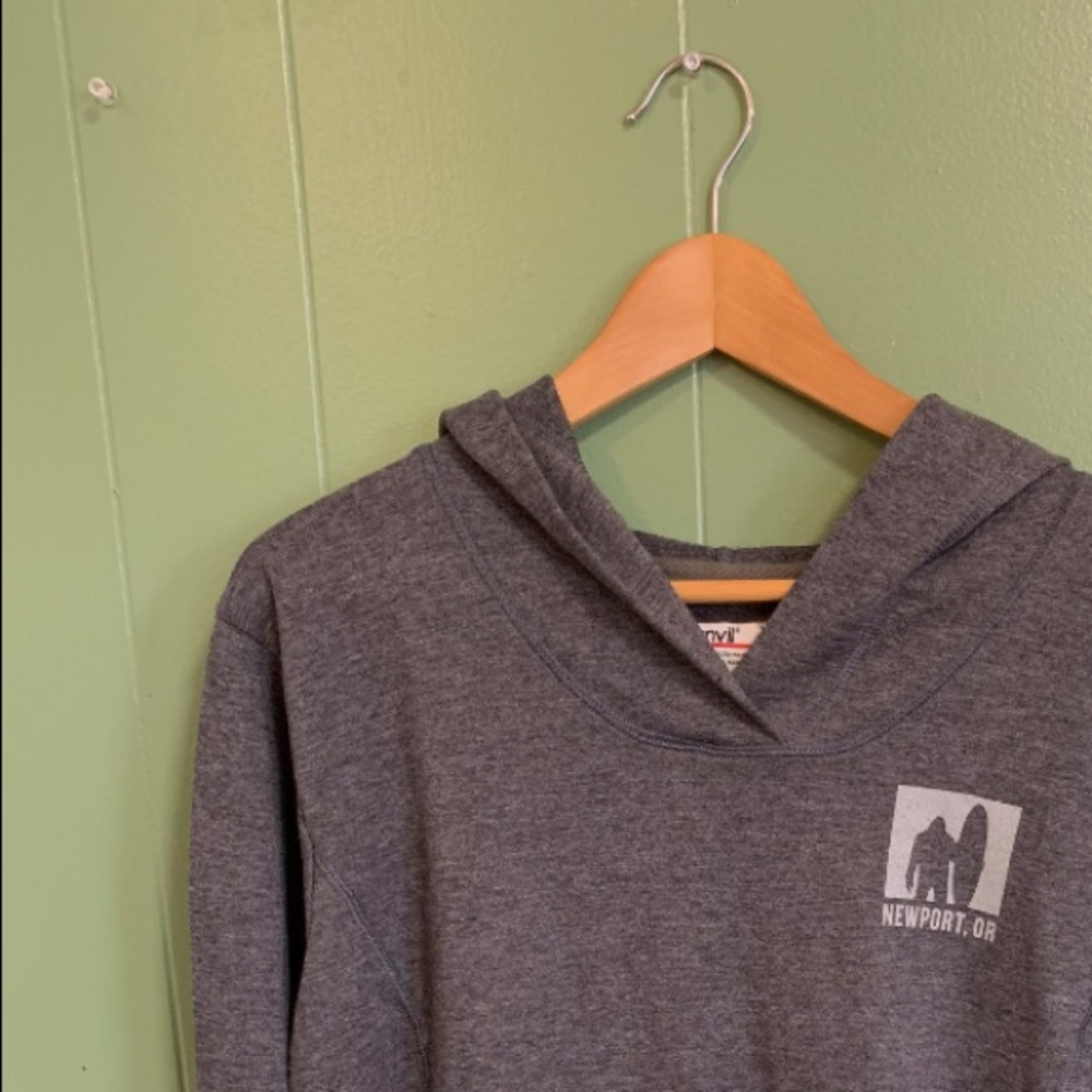 Grey Lightweight Newport, OR Hoodie